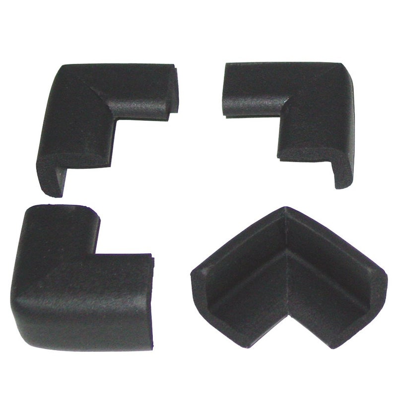 KidKusion 4-Piece Safety Corner Cushion, Black, Child Proofing Corner Guard, Made in USA, Child Safety, Home Furniture Safety Bumper, Baby Proof Table Protector, 4 Count (Pack of 1) - Image 4